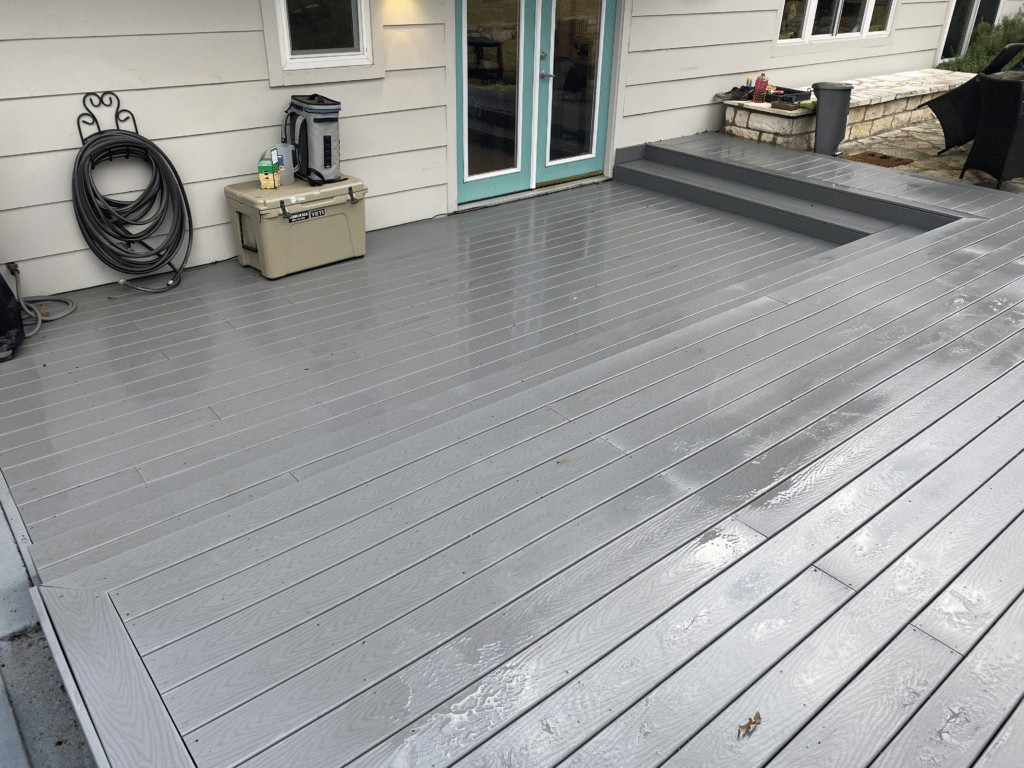 after deck cleaning